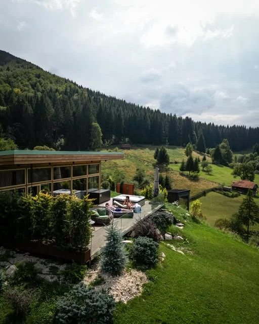 A villa surrounded by nature